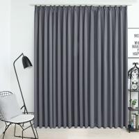 vidaXL Cortina Opaca con Ganchos 290x245 cm Casa Hogar Decoración Visillo Color Azul,  Beige,  Gris y mas - details 2