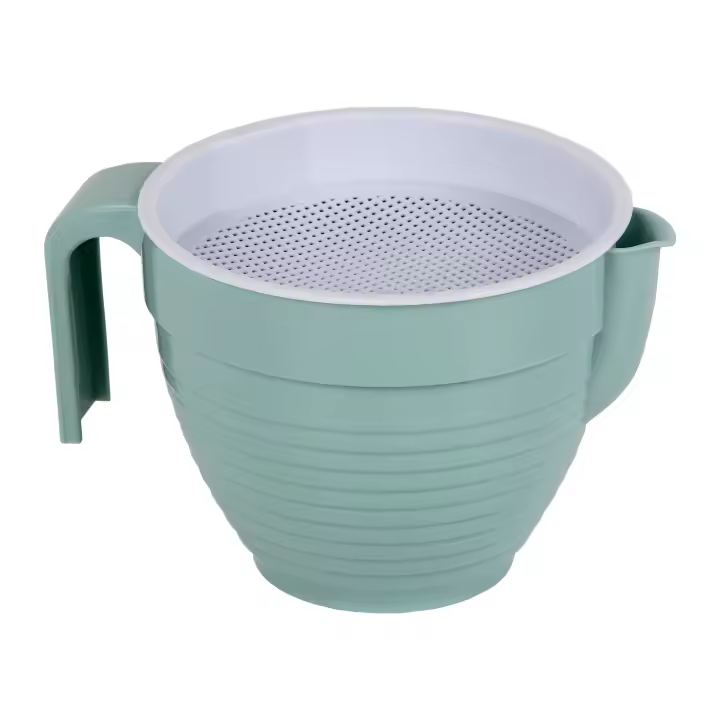 Cofan | Grasera con colador en 500 ml Modelo Albahaca | Graseras de Cocina | Varios Colores | Medidas 16.5 x 12 x 10 cm | Venta Unitaria - 1