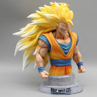 Figura De Acción Dragon Ball 20cm Gk Goku Semi-Cabeza Super Saiyan Modelo Hecho a Mano Estatua De Colección Decoración Juguete Regalo - details 0