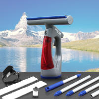 ECODE Aspirador limpiacristales eléctrico sin Cables con bateria de Litio Clean Window. Ligero con Mango Extensible ECO-358 Eco-De - details 0