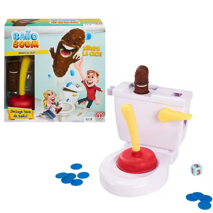 Juego Baño Boom. regalos y juguetes para niños y niñas de +5 años (FWW30 Mattel Games) - 1
