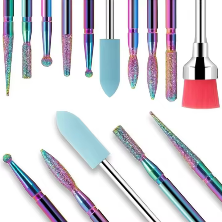 10Pcs/Box Cuchillas De Tungsteno Para Manicura Accesorios De Taladro De Uñas Herramientas De Arte De Uñas Para Máquina Cortador De Uñas - 1