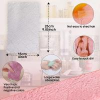 10pcs Ropa De Limpieza Absorbente De Felpa Coral Cationica Doble Capa No Desprendiéndose Para Lavado De Platos Y Hogar - details 1