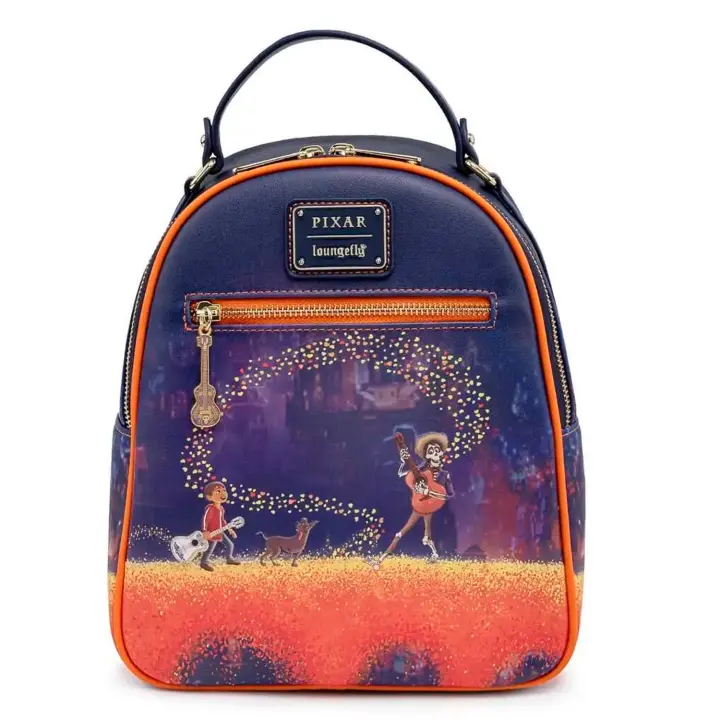 LOUNGEFLY MOCHILA  Coco Miguel  Puente Marigold Bridge BACKPACK mujer - 1