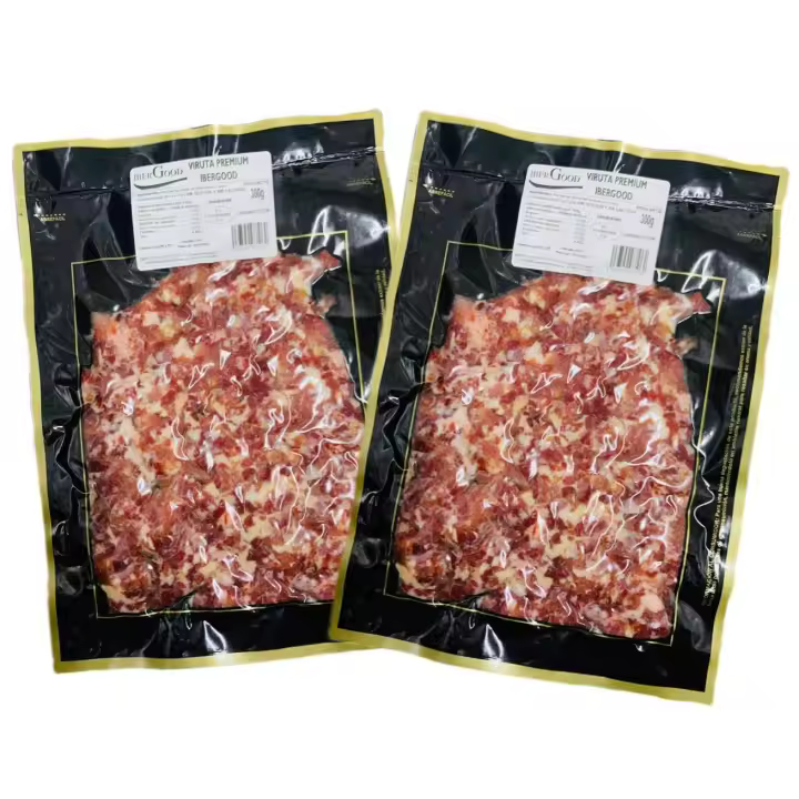 JAMON IBERICO VIRUTAS IBERGOOD SOBRE 300g APROXIMADAMENTE PACK 3 SOBRES - 1