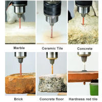 Juego De Brocas De Impacto De Carburo Para Mosaico De Vidrio Cerámica Concreto Ladrillo Herramientas De Perforación Triangular 3-12mm - details 3