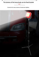 Linterna De Emergencia COB LED Portátil Con 4 Modos De Iluminación 2400mAh Recargable Impermeable Para Exteriores Lámpara De Camping Con Magnético - details 4
