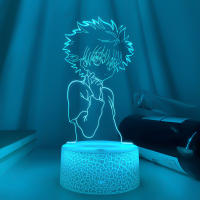 Lámpara Nocturna LED 3D Anime Hunter X Hunter Killua Decorativa Para Dormitorio Regalo De Cumpleaños Luz Nocturna Acrílica Cute - details 16