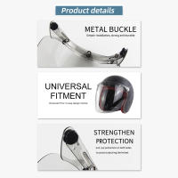 Visera De Motorbike Helmet Lente De Burbuja Antifog Y Anti-UV Con 3 Snap Para Protección Contra El Viento Accesorio De Motocicleta - details 4