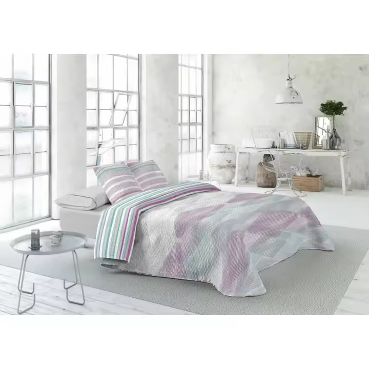 Colcha Pierre Cardin LUGANO Malva Cama de 150 (3 Piezas) - 1