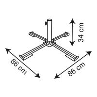 Base plegable de metal para sombrilla Aktive - details 4