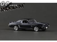 Modelo De Coche De Metal Chevelle USA 1969 Camaro SS Vintage En Color Mate Negro a Escala 1:36 Regalo Para Coleccionistas Y Niños - details 5