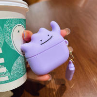 Funda De Silicona Para Airpods 1 2 3 4 Con Dibujos Animados Y Efecto 3D De Fantasma Cubierta Protectora Para Auriculares Inalámbricos Con Estuche De Carga Y Pluma - details 6