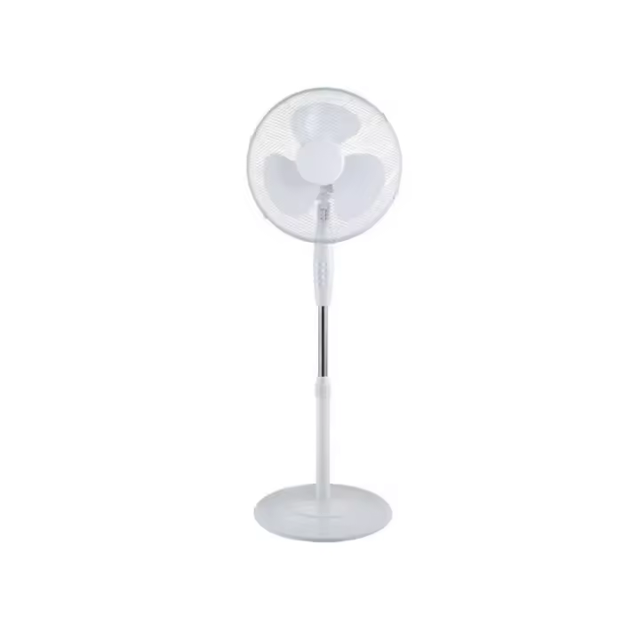 Set de 2 ventiladores de pie 18 pulgadas potencia 80W color negro con movimiento multidireccional cabezal oscilante altura ajustable 130x50 cm diseño moderno silenciosos para hogar oficina y verano - 1