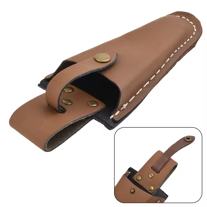 Bolsa De Cinturón Portátil Para Herramientas De Jardinería Y Poda Con Portafusibles Y Almacenamiento De Tijeras De Poda De Cuero - 1