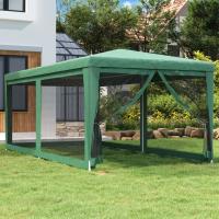 vidaXL Carpa para Fiestas con 6 Paredes de Malla Toldo HDPE Color Antracita,  Azul,  Rojo y mas - details 3