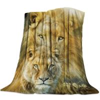 Manta De Flannel León Manta Cálida Para Sofá Cama Viaje Fleece Tamaño Reina Rey Doble Antipelusa Retardante De Fuego Para Adultos Uso En Casa Viajes Y Picnics - details 0