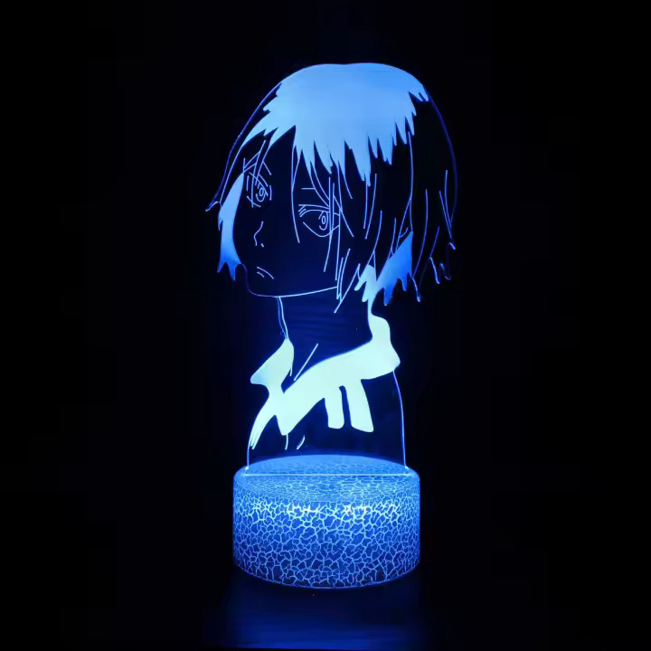 Lámpara De Noche LED 3D Haikyuu Shoyo Hinata Tobio Kageyama Yu Nishinoya Kei Tsukishima Anime Figura De Luces Para Decoración Del Dormitorio - 1