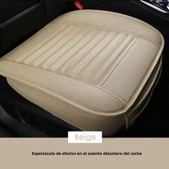 Funda De Asiento De Coche Universal En Cuero PU Transpirable Antideslizante Para Todas Las Estaciones Cojín De Cojín Para Asiento Del Automóvil - 1
