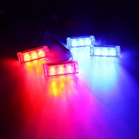 Luz De Advertencia Estroboscópica Frontal Para Coche 12V LED Luz De Señal De Emergencia Policial Con Luz De Día Potencia Alta Material Plástico - details 6