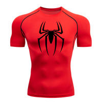 Camiseta De Compresión Para Hombre Con Estampado De Araña Secado Rápido Camiseta Deportiva Transpirable Manga Corta Para Gimnasio Y Correr Primavera Verano Tallas M-3XL - details 4