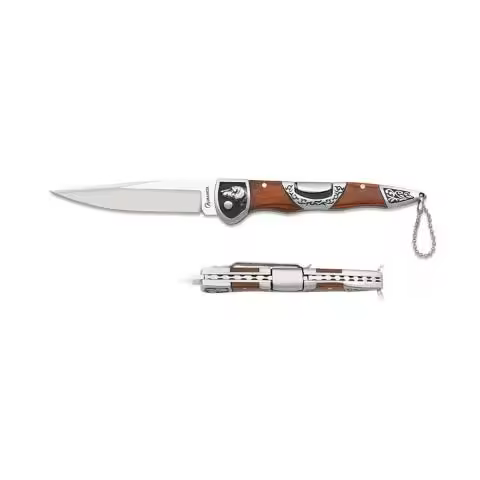 Navaja Albainox 18936. Mango Stamina Roja y Acero. Hoja 9 cm - 1