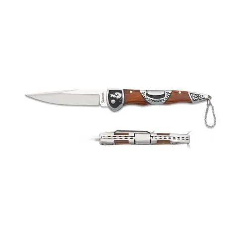 Navaja Albainox 18936. Mango Stamina Roja y Acero. Hoja 9 cm - 1