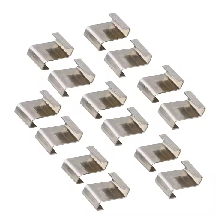 100pcs Greenhouse Glass Clips,stainless Steel Z Shape Pane Fixing Clips Greenhouse Clips Glass Clamps - 1