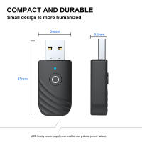 Adaptador Bluetooth Inalámbrico 3 En 1 Transmisor Receptor Con Auricular Para Coche Reproductor De Música Y Altavoz AUX USB 3.5mm - details 3