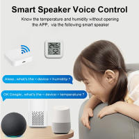 Sensor De Temperatura Y Humedad Bluetooth Con Pantalla LCD Cadena Control Remoto Por Tuya APP Y Voz Google Termómetro Higrómetro - details 7