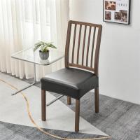 Cubiertas De Silla De Comedor En Cuero PU Impermeable Modernas Y Duraderas Antipolvo Para Hogar Y Hotel Cubierta De Cojín Elástica - details 9