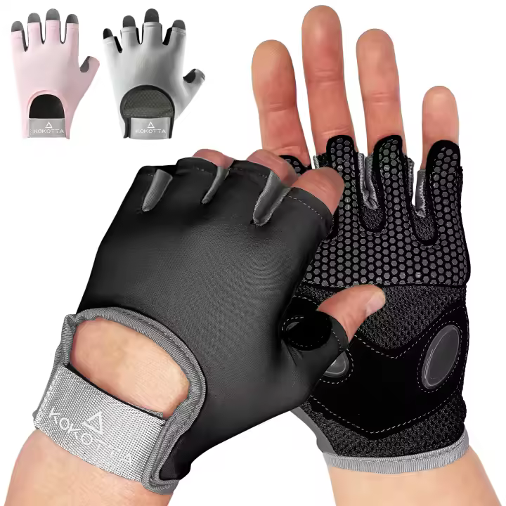 KOKOTTA  Guantes Gimnasio Hombre y Mujer (Acolchado) - Accesorios para Gym, Fitness, Entrenamiento y Levantamiento de Pesas - 1