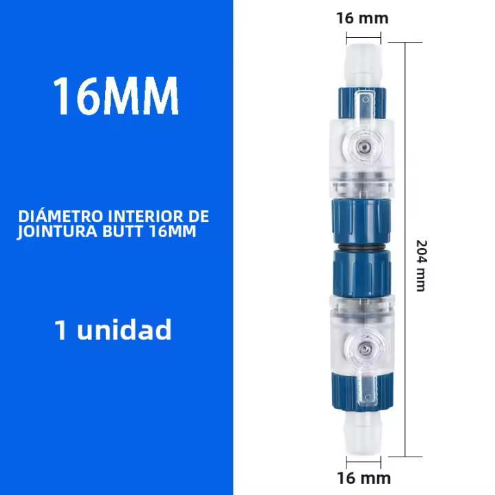Válvula De Control De Flujo Para Acuario ZRDR DIY 12/16mm Interfaz De Switch De Tubo De Filtro Para Tanque De Peces - 1