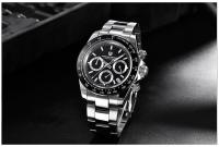Reloj De Pulsera De Cuarzo Para Hombre PAGANI DESIGN 2024 Multi Zona Horaria 40MM Marca Top Lujo Cronógrafo VK63 Acero Inoxidable Resistente Al Agua - details 14