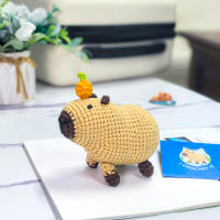 Kit De Crochet De Capybara Regalo De Navidad Para Principiantes Incluye Hilo Fácil Kit De Manualidades Para Amantes Del Crochet - details 5