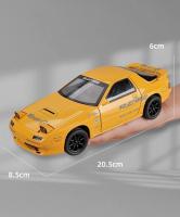 Coche De Acción Initial D Mazda RX7 RX-7 FC Escala 1:24 Con Sonido Y Luz Vehículo Diecast Para Niños Regalos Material Metálico Sin Batería - details 8