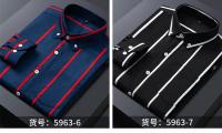 Camisa a Cuadros Clásica Para Hombre Manga Larga Casual Botones Para Trabajo Y Negocios Camisas Rayadas Tallas Grandes 4XL 5XL - details 14