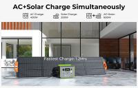 FOSSiBOT F800 Estacion de Energia Portatil y Generador Solar Portatil, 512Wh LiFePO4 Batería, Salida de 800W CA (1600W pico), Recargable al 100% en 1,2 Horas, Adecuado para Caravaning y Viajes - Verde - details 10
