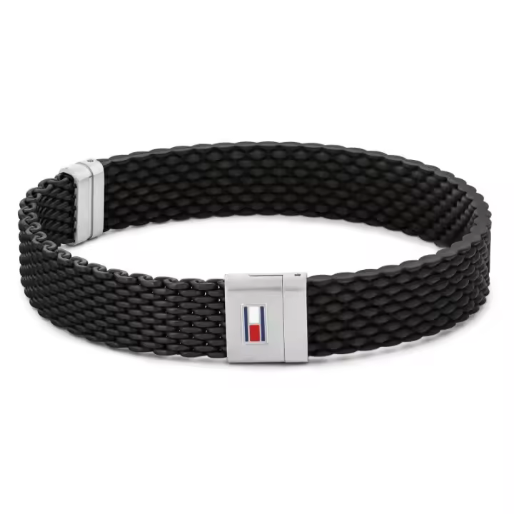 Pulsera Tommy Hilfiger Negra con Cierre Magnético - 1