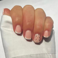 Uñas Postizas Largas De Moda 24Pcs Reutilizables Brillantes En Color Sólido Con Pegamento Para Mujeres Y Niñas - details 6
