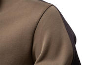 Sudadera de manga larga con cuello levantado para hombre, sudadera deportiva empalmada, chaqueta informal versátil, novedad de Otoño de 2024 - details 18