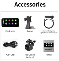 Radio De Coche Universal De 6 Pulgadas Con Pantalla Táctil JIUYIN Reproductor Multimedia Navegación CarPlay Sin Cable Android Auto Bluetooth 32G - details 7