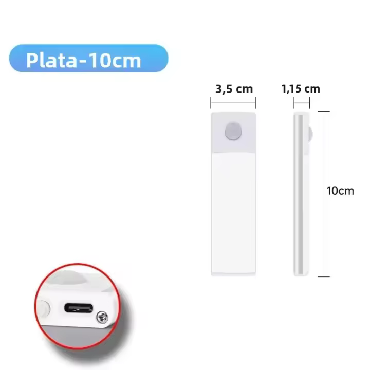 Luces De Armario Con Sensor De Movimiento LED Sin Cable USB Ultra Delgadas Para Iluminación Nocturna En Cocina Y Armario - 1