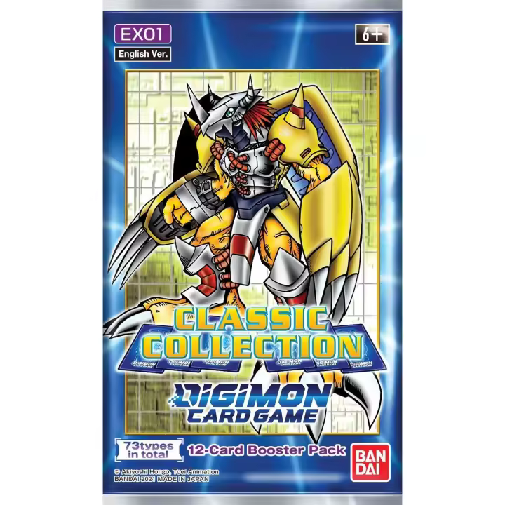 Classic Collection EX01: Lote de 5 Sobres. Digimon TCG. Trading card game. Blackfire. EX01 - 1