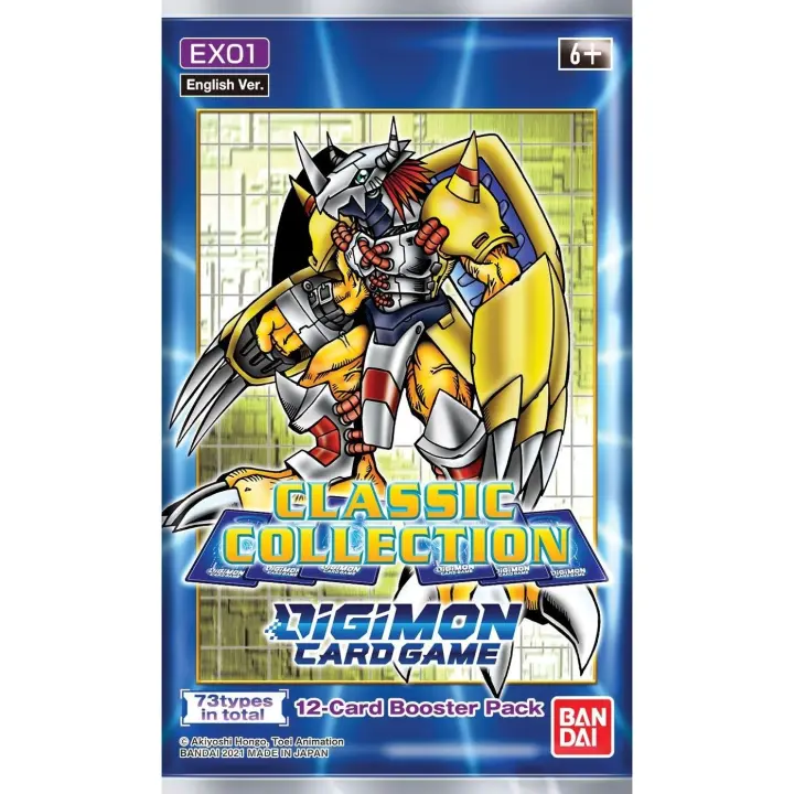 Classic Collection EX01: Lote de 5 Sobres. Digimon TCG. Trading card game. Blackfire. EX01 - 1