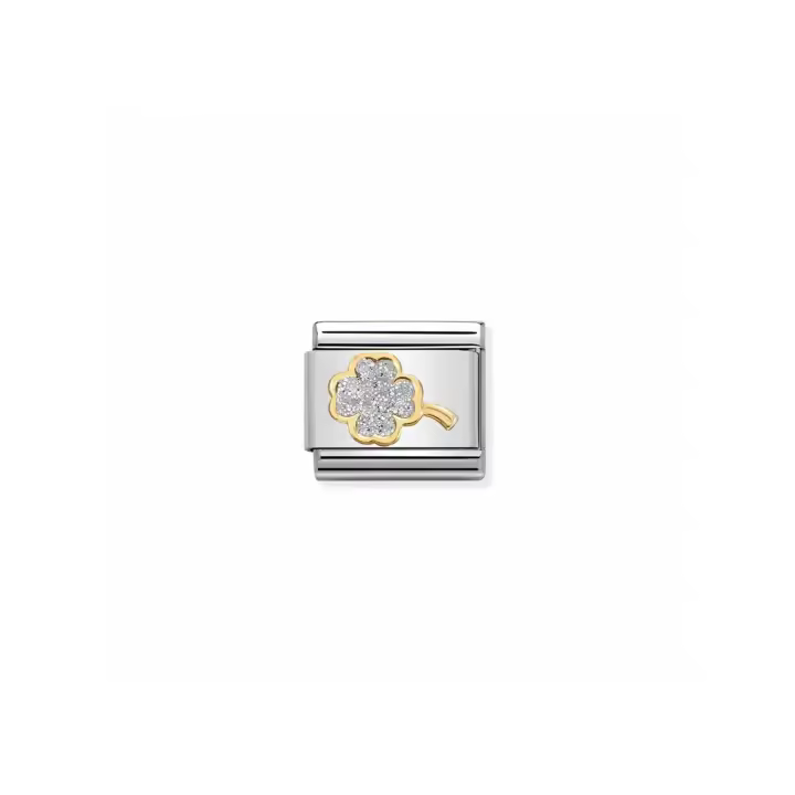 Link Nomination Acero y Oro "Trebol" 030220 03 - 1