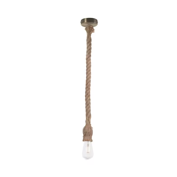 Ledkia Lámpara Colgante de Cuerda Perseo Estilo Náutico Fresco Regulable en Altura - 1