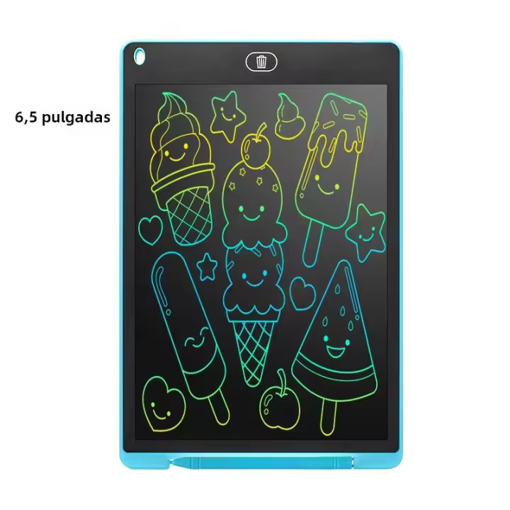 Tablet De Escritura LCD De 6.5 Pulgadas Tablero De Dibujo Montessori Juguete Educativo Para Niños Y Estudiantes Regalo Negro Mágico - 1