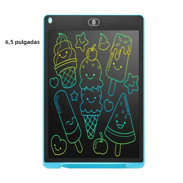 Tablet De Escritura LCD De 6.5 Pulgadas Tablero De Dibujo Montessori Juguete Educativo Para Niños Y Estudiantes Regalo Negro Mágico - 1