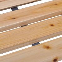 vidaXL Banco de jardín madera maciza abeto 112 cm - details 3